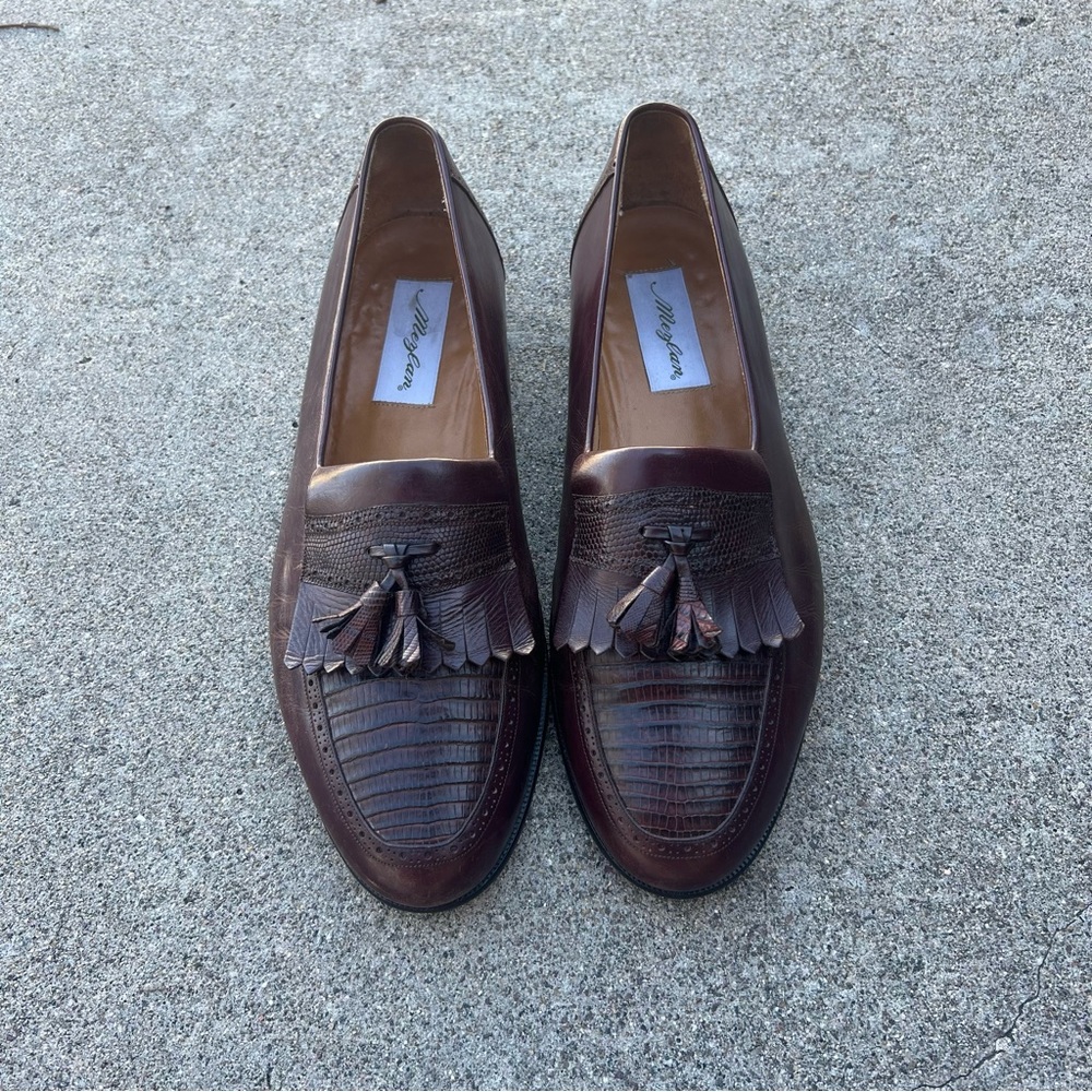 MEZLAN AUTHENTIC LIZARD SLIP ONS